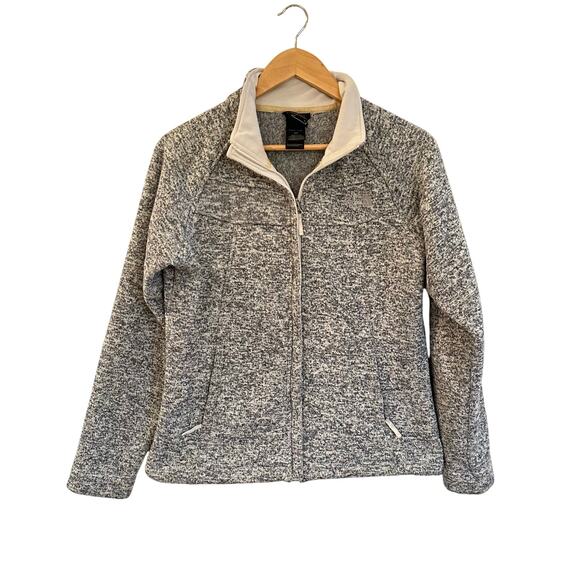 The North Face Women's Fleece Jacket sz S Grey Full Zip Jacket - Picture 1 of 8